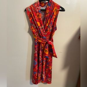 Karina Ruby Dress Size M/L Red Floral